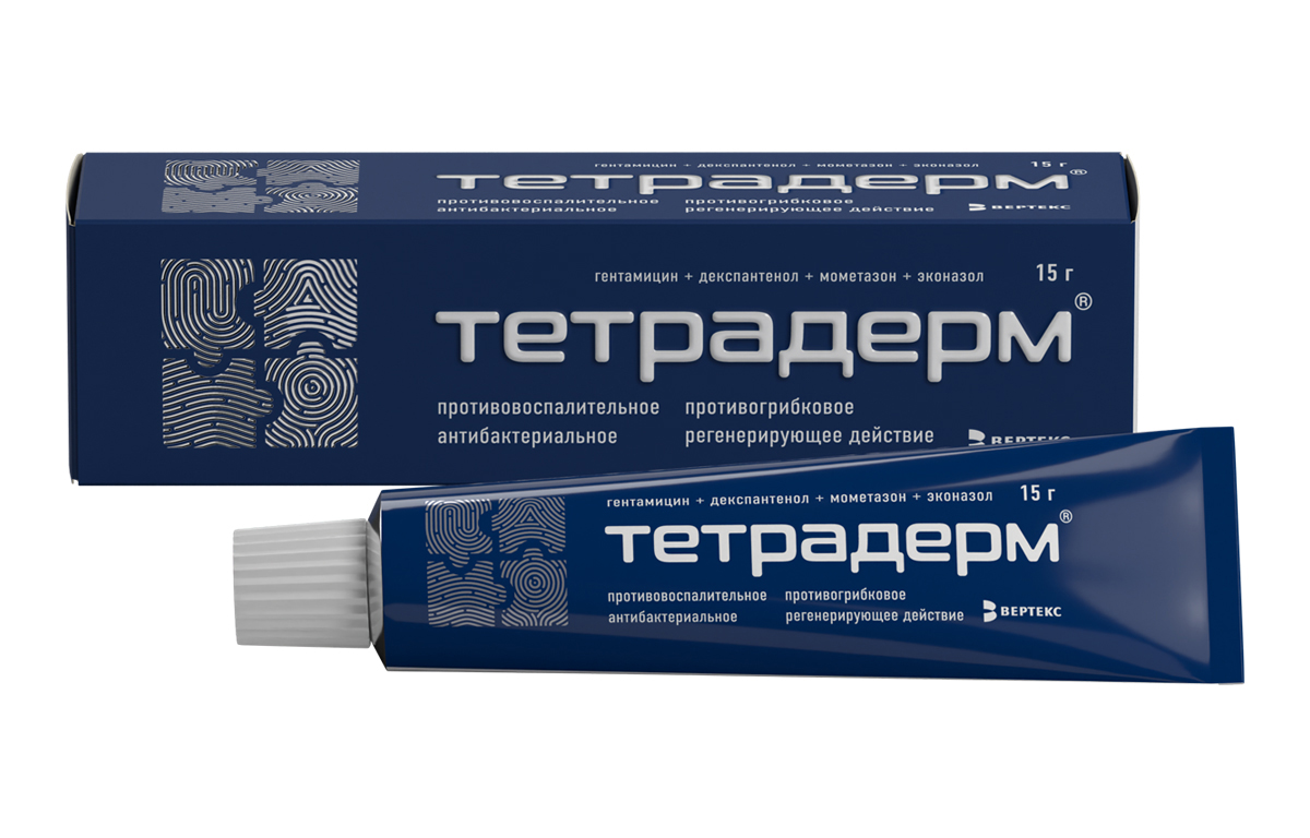 Дизайн упаковки инновационного препарата ТЕТРАДЕРМ®